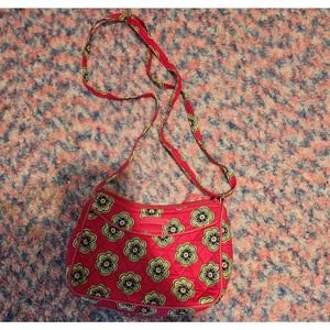 Vera Bradley Little Crossbody in pink swill flowers Breast Cancer Edition